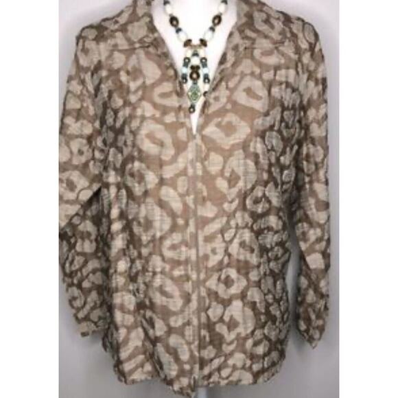Lafayette 148 jacket size s Minimalist animal print Leopard Abstract Timeless - Picture 1 of 10
